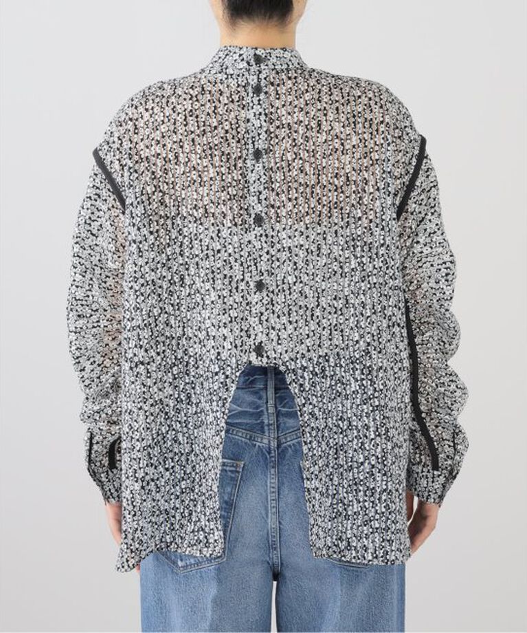 IENA「MOUJIC/ムジィーク FLOWER STRIPE BLOUSE ブラウス」|シャツ・ブラウス|