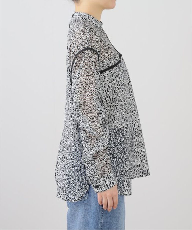 IENA「MOUJIC/ムジィーク FLOWER STRIPE BLOUSE ブラウス」|シャツ・ブラウス|