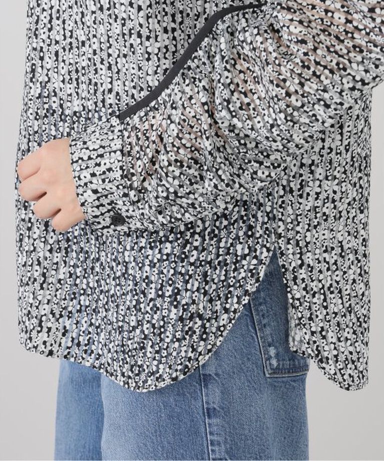 IENA「MOUJIC/ムジィーク FLOWER STRIPE BLOUSE ブラウス」|シャツ・ブラウス|