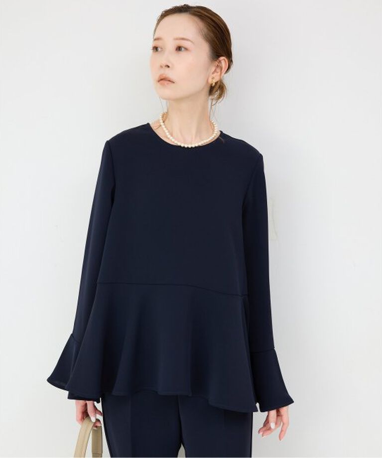 SLOBE IENA「《WEB・一部店舗限定》ペプラムブラウス」|シャツ・ブラウス|