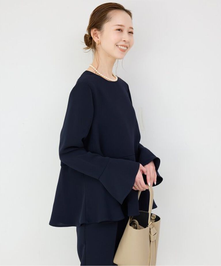 SLOBE IENA「《WEB・一部店舗限定》ペプラムブラウス」|シャツ・ブラウス|