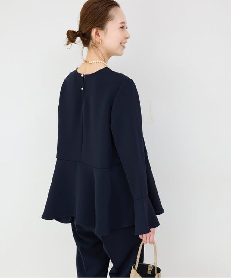 SLOBE IENA「《WEB・一部店舗限定》ペプラムブラウス」|シャツ・ブラウス|
