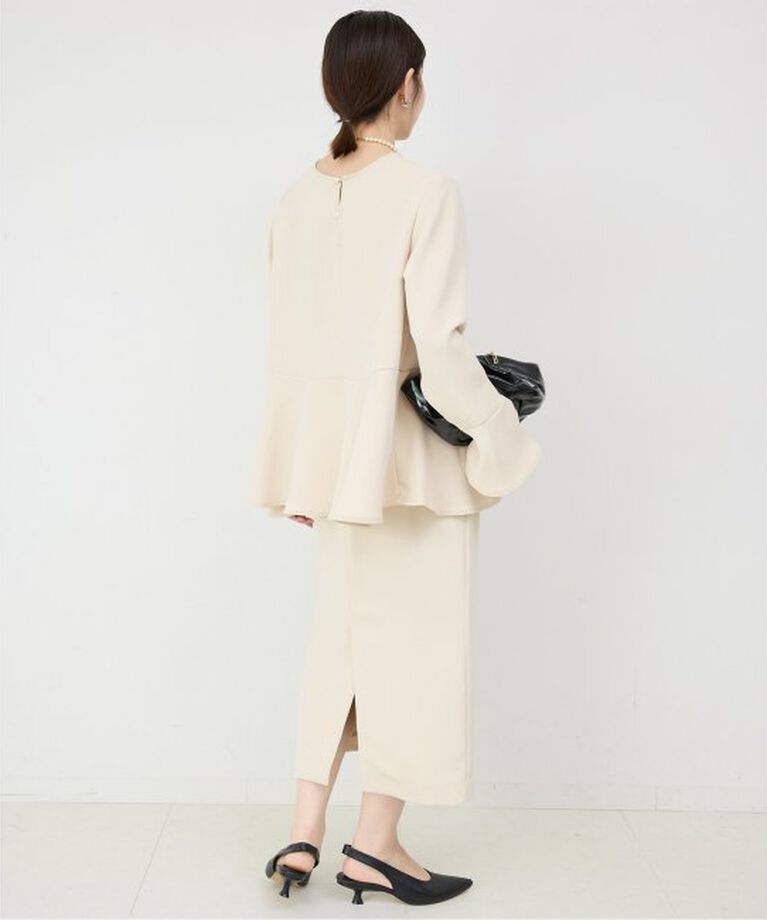 SLOBE IENA「《WEB・一部店舗限定》ペプラムブラウス」|シャツ・ブラウス|