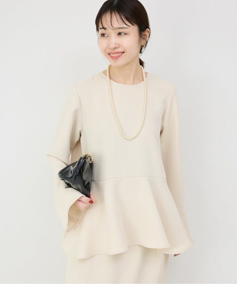 SLOBE IENA「《WEB・一部店舗限定》ペプラムブラウス」|シャツ・ブラウス|