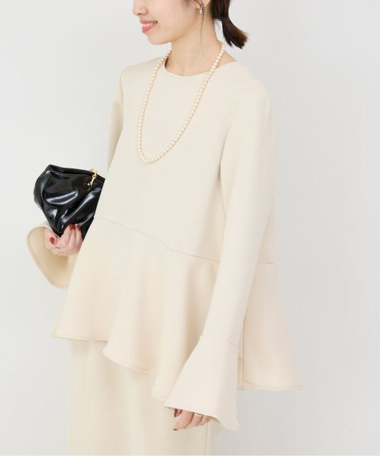SLOBE IENA「《WEB・一部店舗限定》ペプラムブラウス」|シャツ・ブラウス|