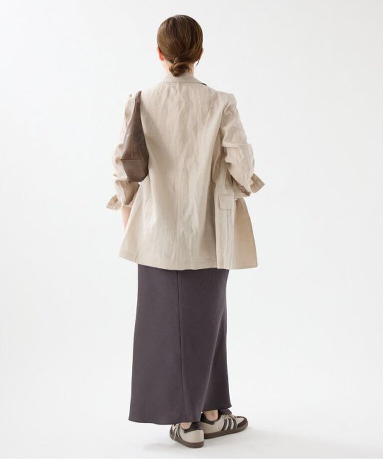 IENA「《WEB・一部店舗限定 追加12》ダブルサテンスカート」|スカート|