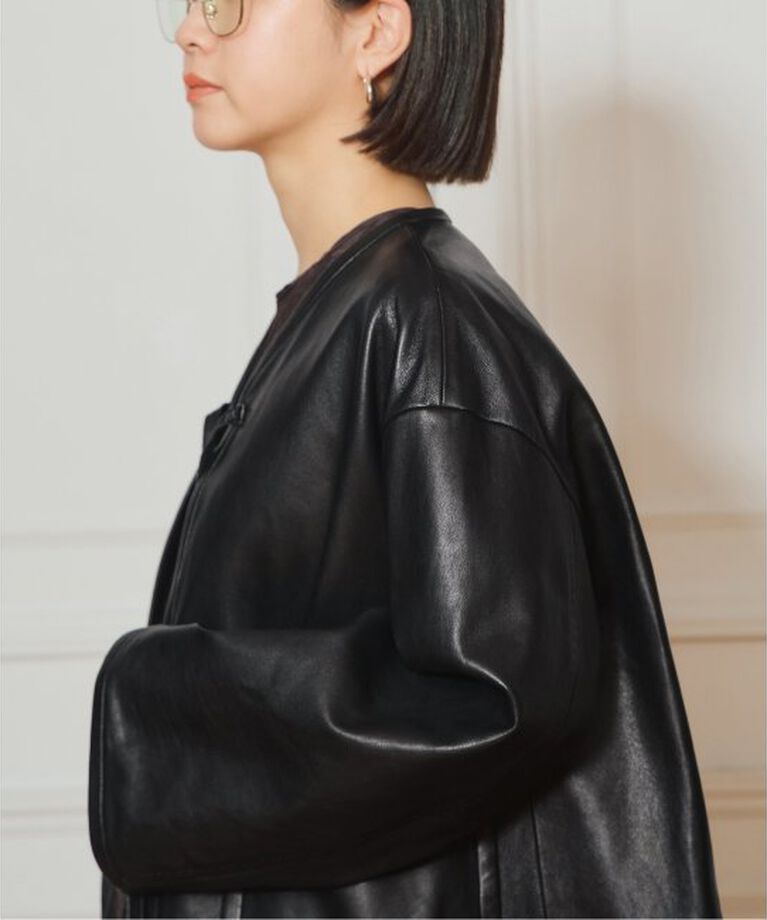 IENA LA BOUCLE「IENA LA BOUCLE レザーストリングブルゾン」|その他|