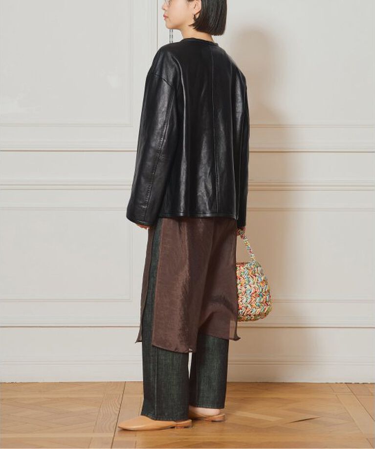 IENA LA BOUCLE「IENA LA BOUCLE レザーストリングブルゾン」|その他|