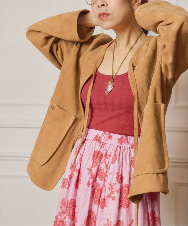 IENA LA BOUCLE「IENA LA BOUCLE レザーストリングブルゾン」|その他|