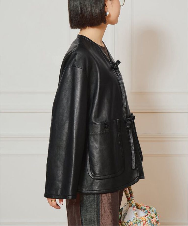 IENA LA BOUCLE「IENA LA BOUCLE レザーストリングブルゾン」|その他|