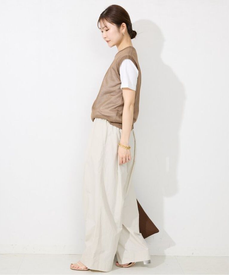SLOBE IENA「《予約》撥水タフタタックギャザーイージーパンツ」|その他|