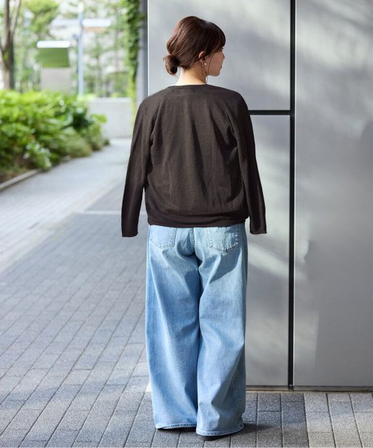 IENA「フレンチリネン7分袖カーディガン」|カーディガン|