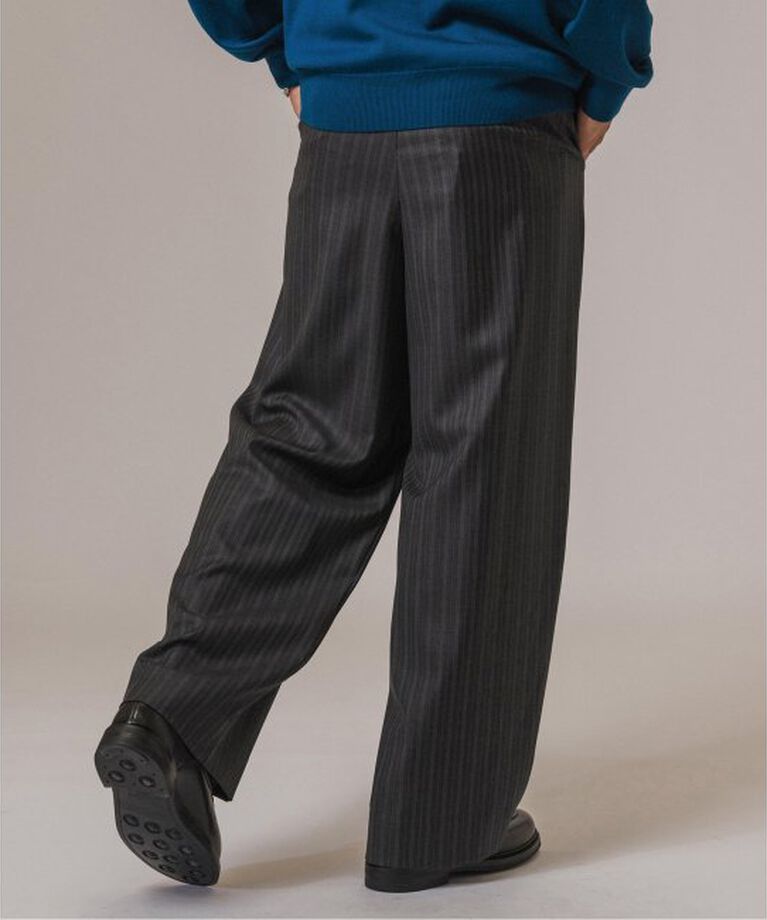 EDIFICE「LA BOUCLE(ラブークル) Loro Piana Fabric ワイドパンツ」|スラックス|