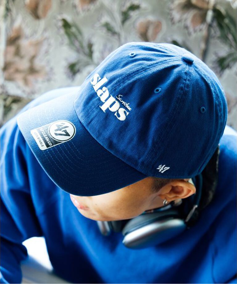 417 EDIFICE「SLAPS / 47 CLEAN UP キャップ」|キャップ・キャスケット|ブルー A