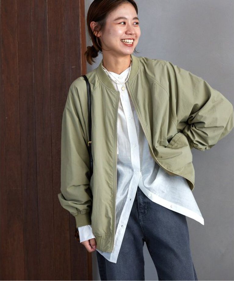 JOURNAL STANDARD relume「《追加》ウォッシャブルナイロンタッサーMA-1」|ブルゾン・スタジャン|