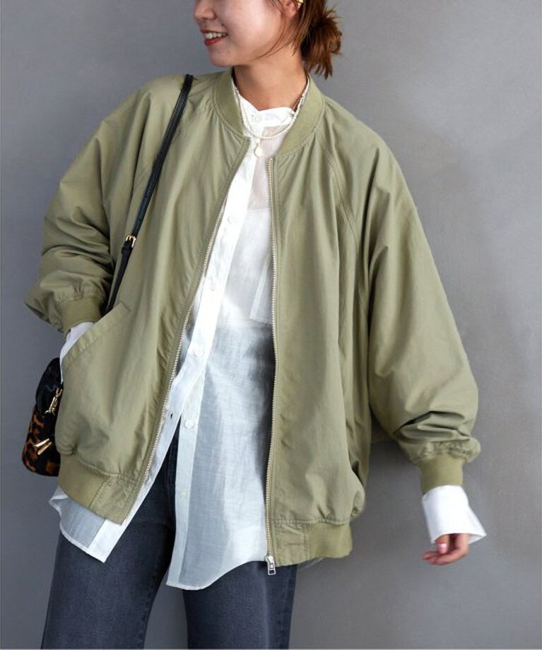 JOURNAL STANDARD relume「《追加》ウォッシャブルナイロンタッサーMA-1」|ブルゾン・スタジャン|