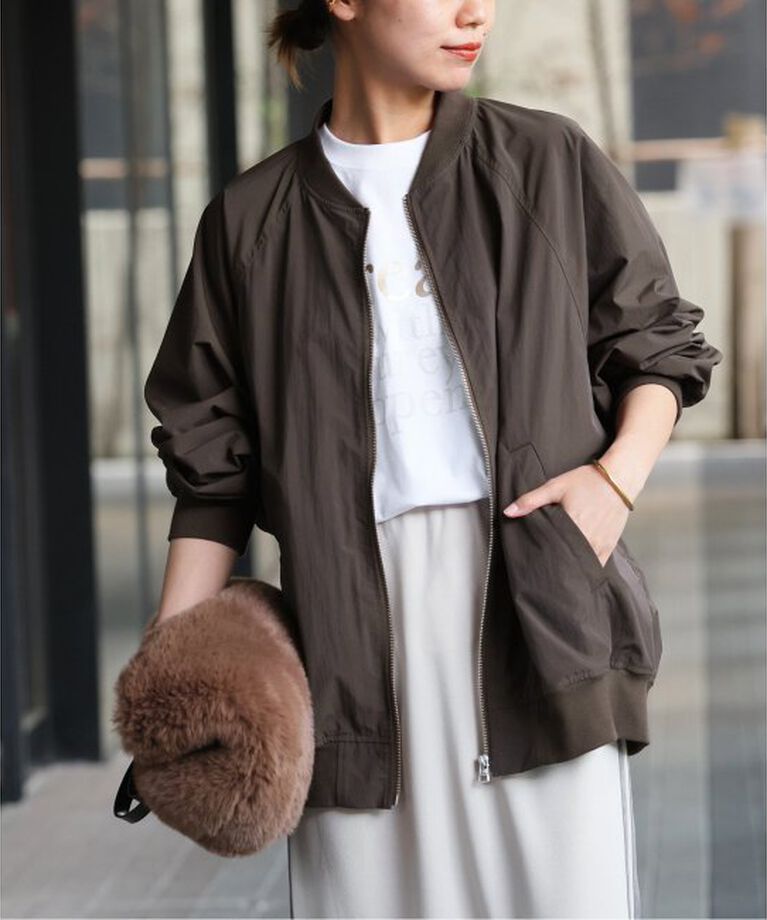 JOURNAL STANDARD relume「《追加》ウォッシャブルナイロンタッサーMA-1」|ブルゾン・スタジャン|