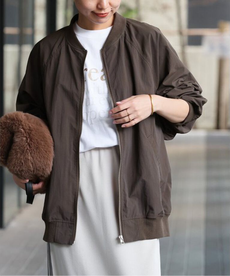 JOURNAL STANDARD relume「《追加》ウォッシャブルナイロンタッサーMA-1」|ブルゾン・スタジャン|