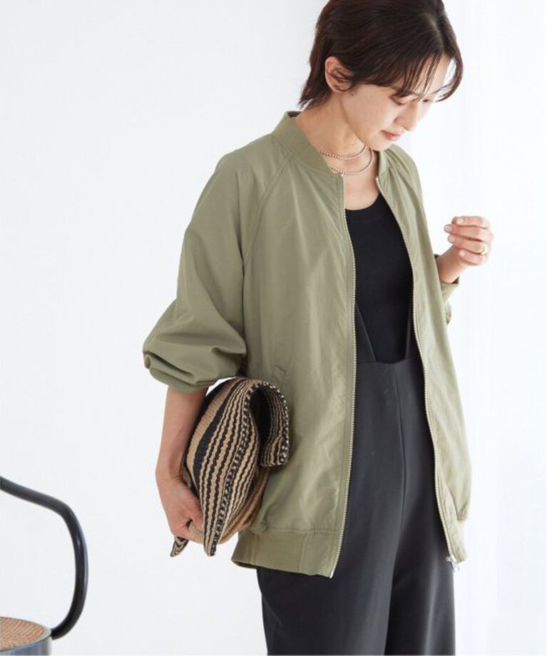 JOURNAL STANDARD relume「《追加》ウォッシャブルナイロンタッサーMA-1」|ブルゾン・スタジャン|カーキ