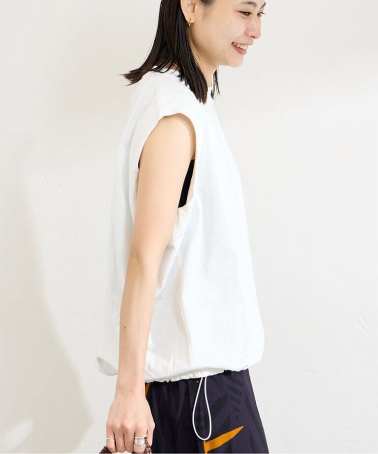 JOURNAL STANDARD「シャーリングノースリーブＴシャツ」|Tシャツ・カットソー|