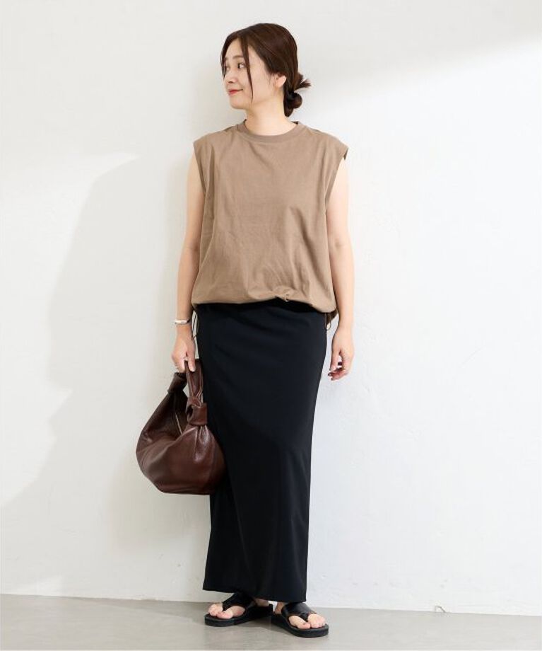 JOURNAL STANDARD「シャーリングノースリーブＴシャツ」|Tシャツ・カットソー|