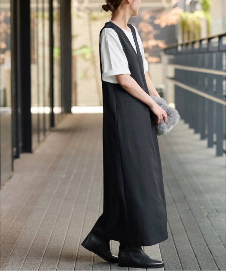 JOURNAL STANDARD relume「《2サイズ展開》ウォッシャブルストレッチジャンパースカート」|ワンピース|