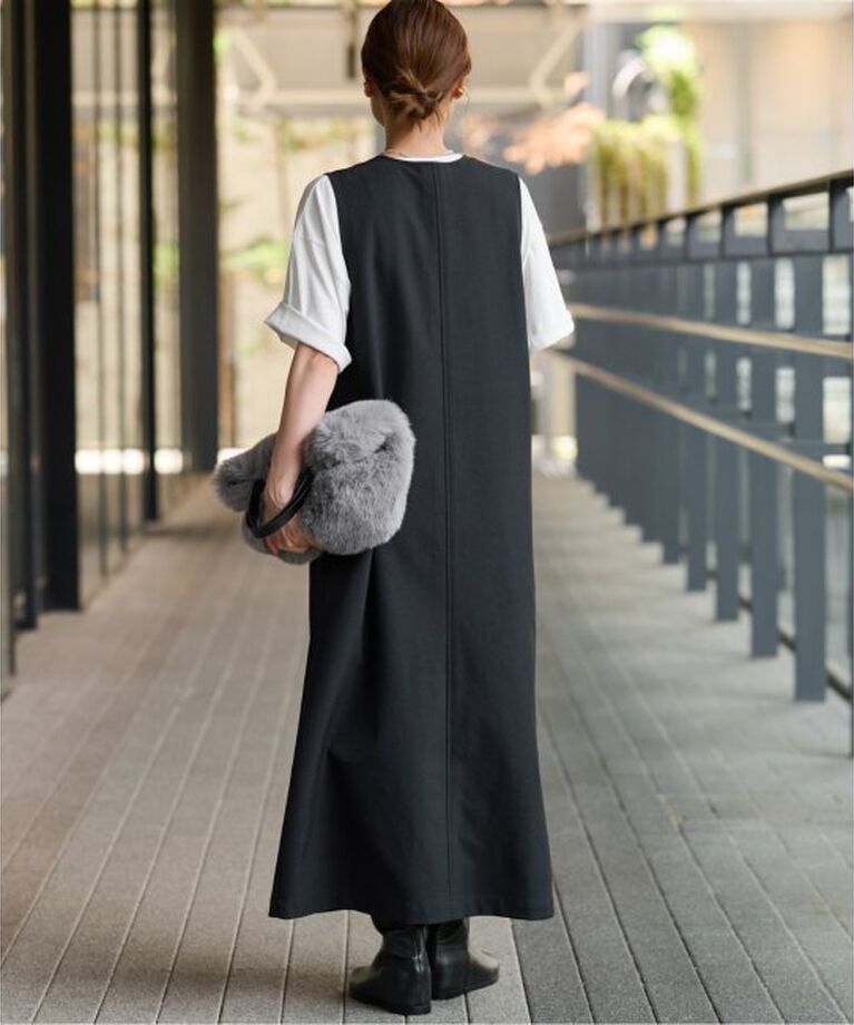 JOURNAL STANDARD relume「《2サイズ展開》ウォッシャブルストレッチジャンパースカート」|ワンピース|