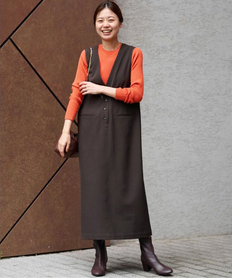 JOURNAL STANDARD relume「《2サイズ展開》ウォッシャブルストレッチジャンパースカート」|ワンピース|