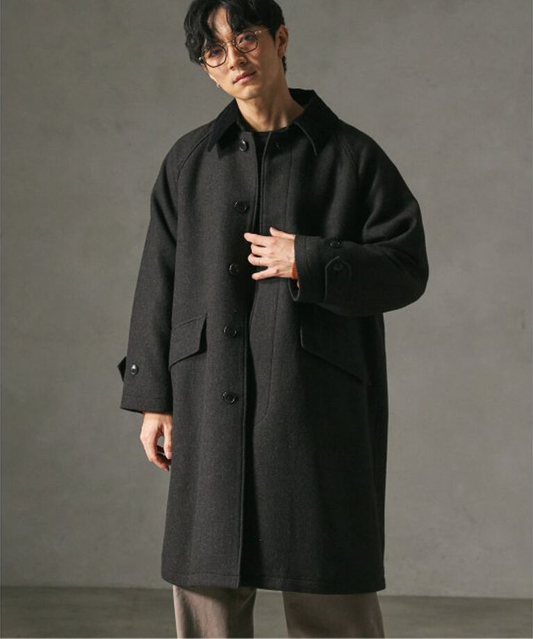 JOURNAL STANDARD relume「HIGH LAND WOOL オーバーサイズバルマカーンコート」|ステンカラーコート|