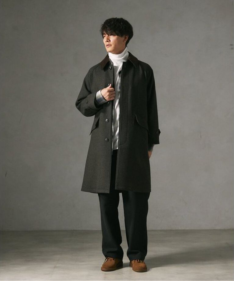 JOURNAL STANDARD relume「HIGH LAND WOOL オーバーサイズバルマカーンコート」|ステンカラーコート|