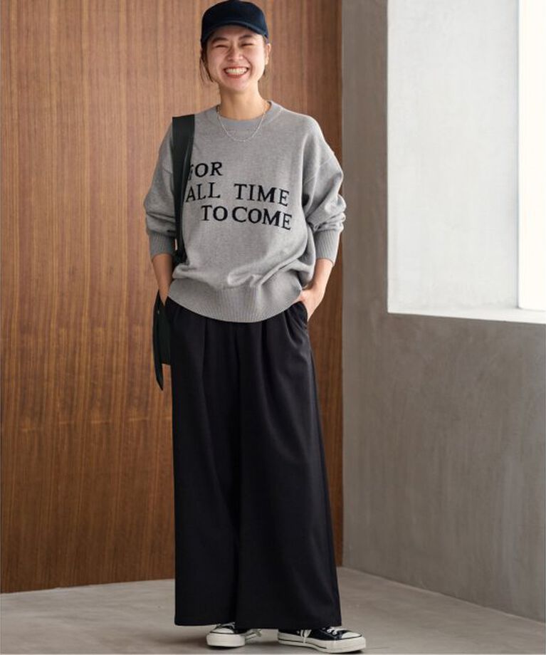 JOURNAL STANDARD relume「《追加4》ウォッシャブルサージストレッチタックワイドパンツ」|スラックス|
