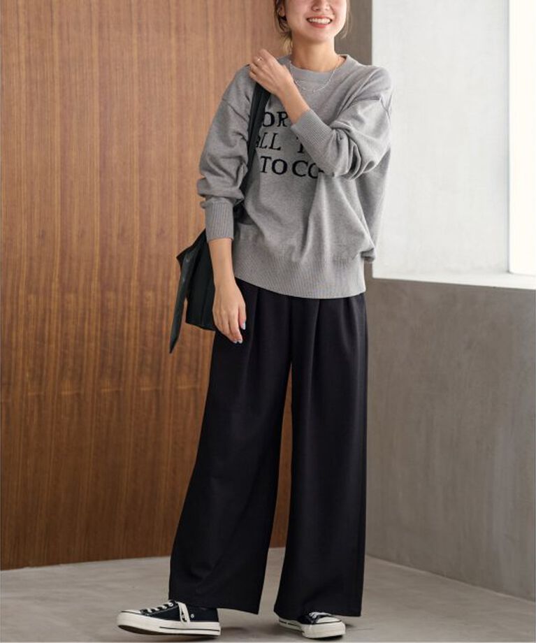JOURNAL STANDARD relume「《追加4》ウォッシャブルサージストレッチタックワイドパンツ」|スラックス|