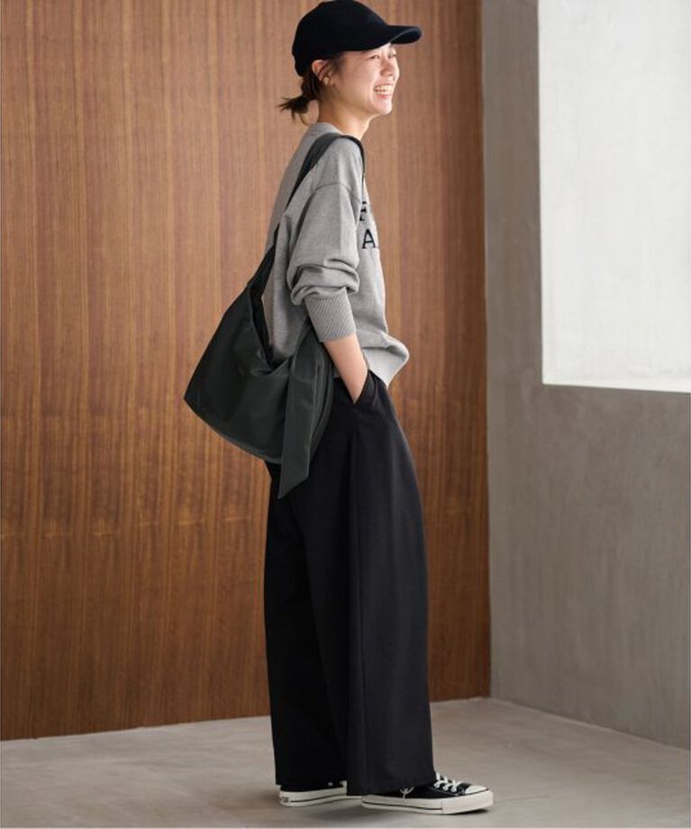 JOURNAL STANDARD relume「《追加4》ウォッシャブルサージストレッチタックワイドパンツ」|スラックス|