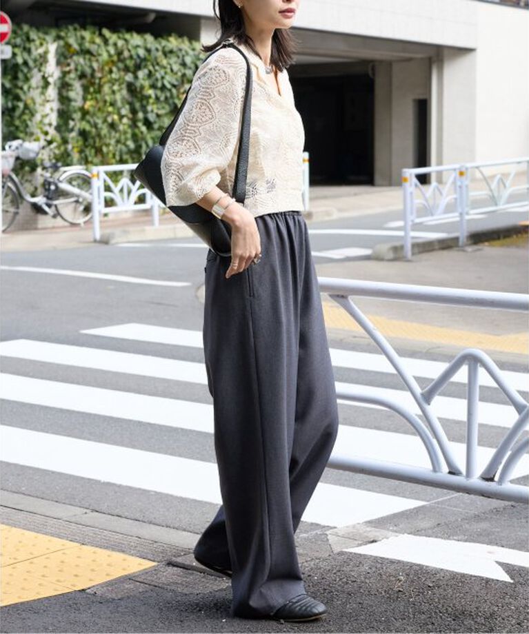 JOURNAL STANDARD「《追加3》ウールライクストレッチワイドパンツ」|その他|