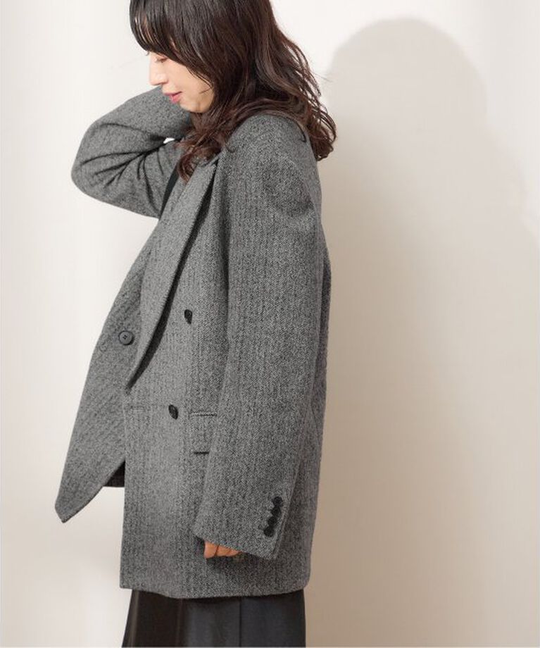 journal standard L'essage「チェックヘリンボーンブレザー」|テーラードジャケット|