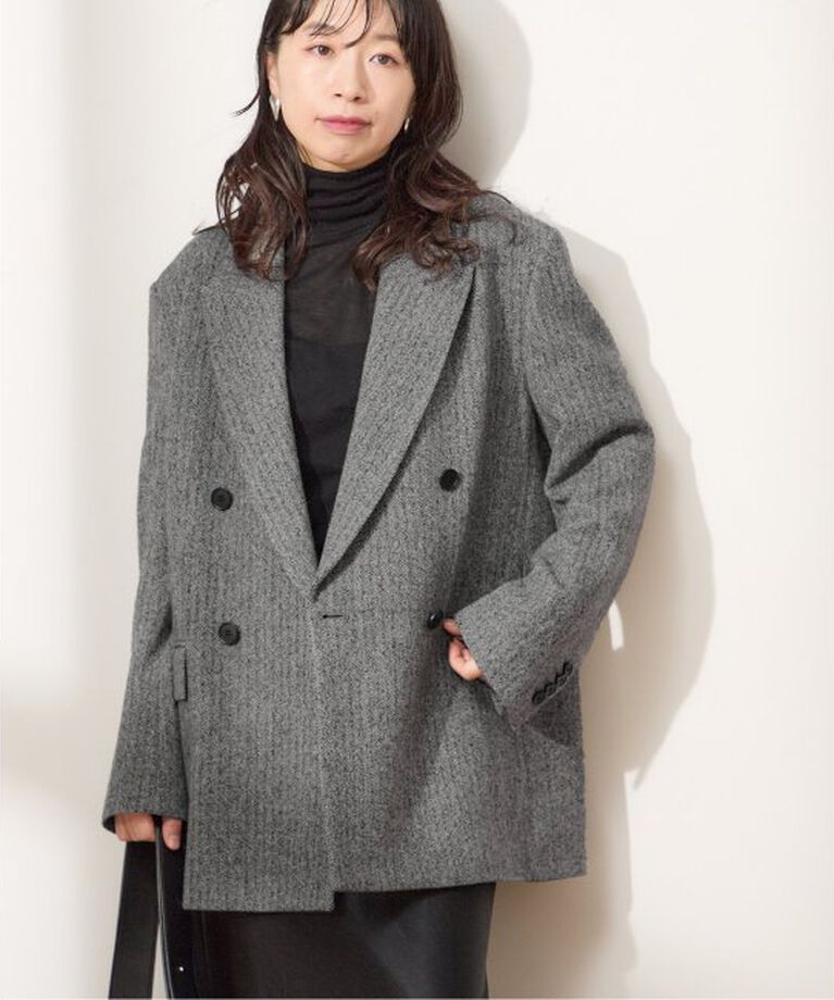 journal standard L'essage「チェックヘリンボーンブレザー」|テーラードジャケット|