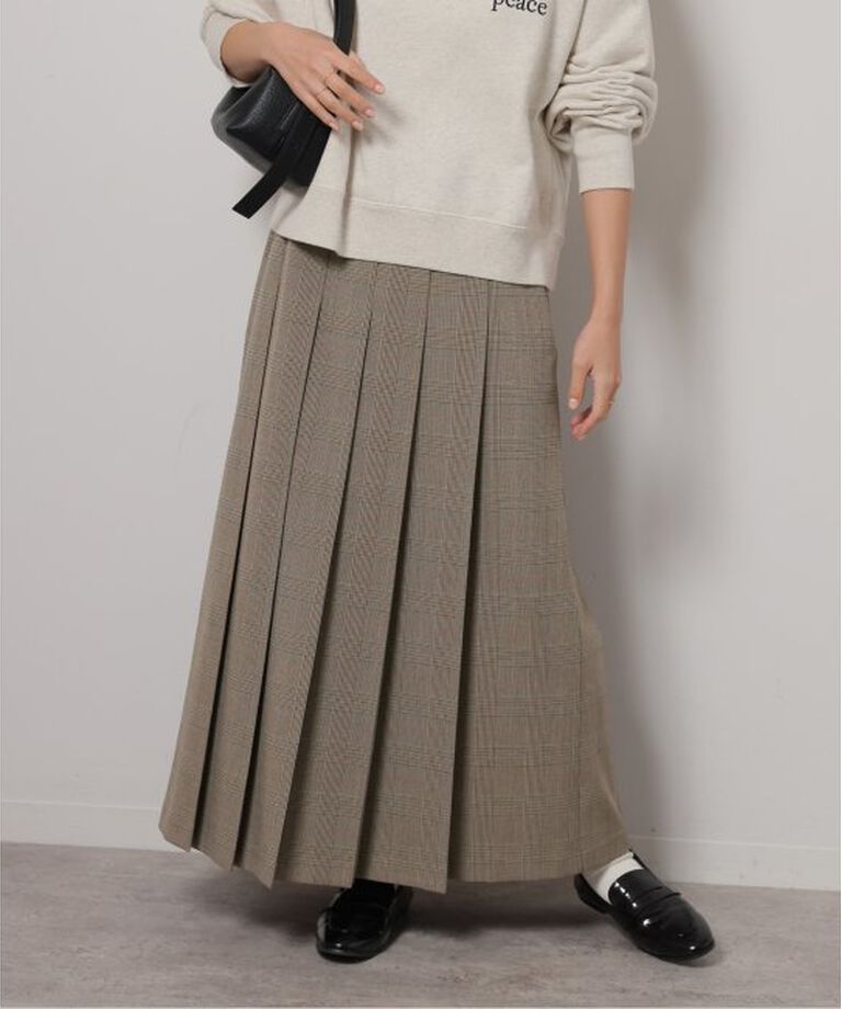 JOURNAL STANDARD relume「チェックプリーツスカート」|スカート|ベージュ
