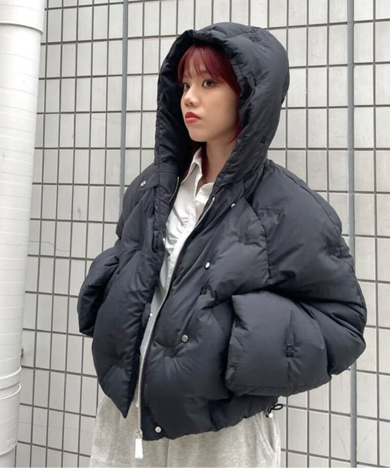 Oriens JOURNAL STANDARD「【GANNI / ガニー】Nylon Tech Puffer Short Jacket F9546」|ダウン|ブラック