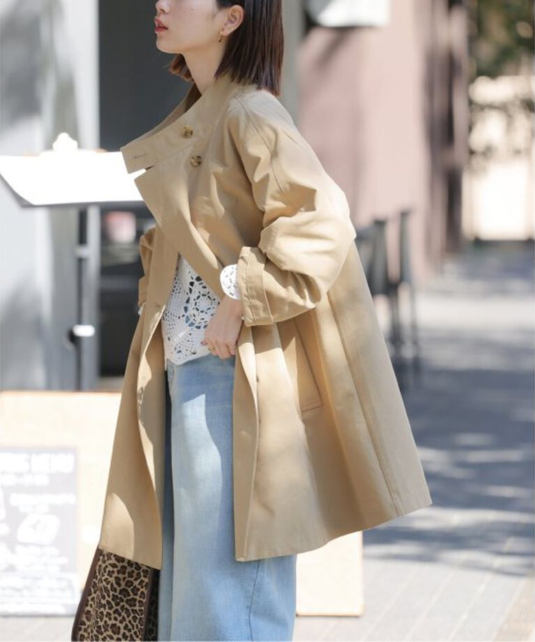 JOURNAL STANDARD relume「《追加》スタンドポンチョコート」|トレンチコート|ベージュ