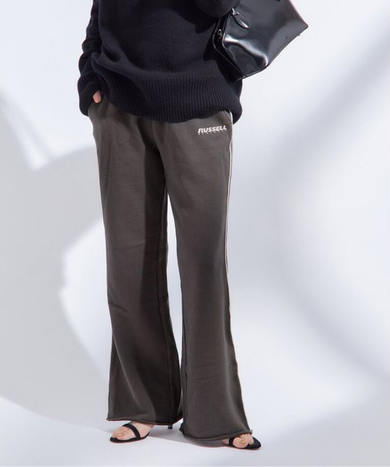 journal standard L'essage「《別注》【RUSSELL ATHLETIC】HIGH COTTON ラインパンツ：スウェットパンツ」|その他|ブラック A