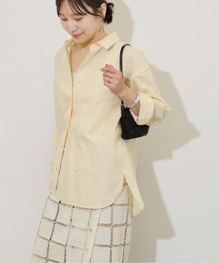 JOURNAL STANDARD「ハードマンズリネンコットンシャツ」|シャツ・ブラウス|イエロー