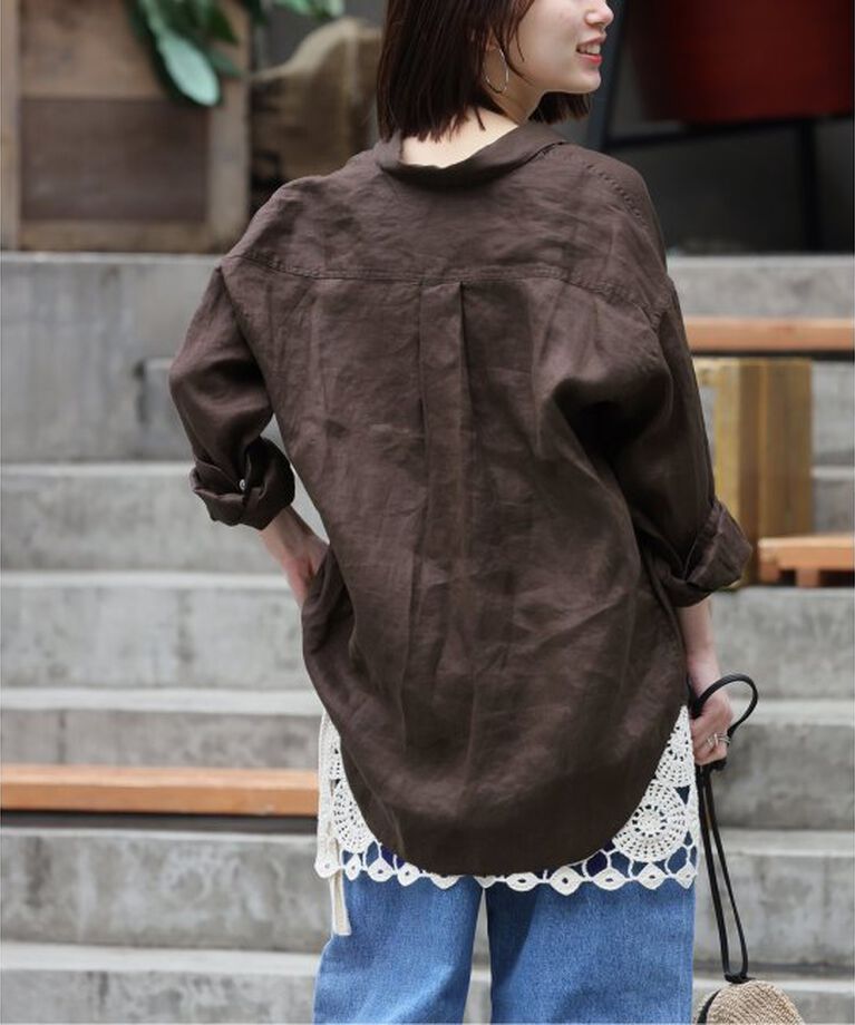 JOURNAL STANDARD relume「手洗い可 / No.66フレンチリネンビッグスキッパー」|シャツ・ブラウス|