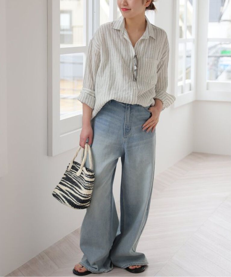 JOURNAL STANDARD relume「手洗い可 / No.66フレンチリネンビッグスキッパー」|シャツ・ブラウス|