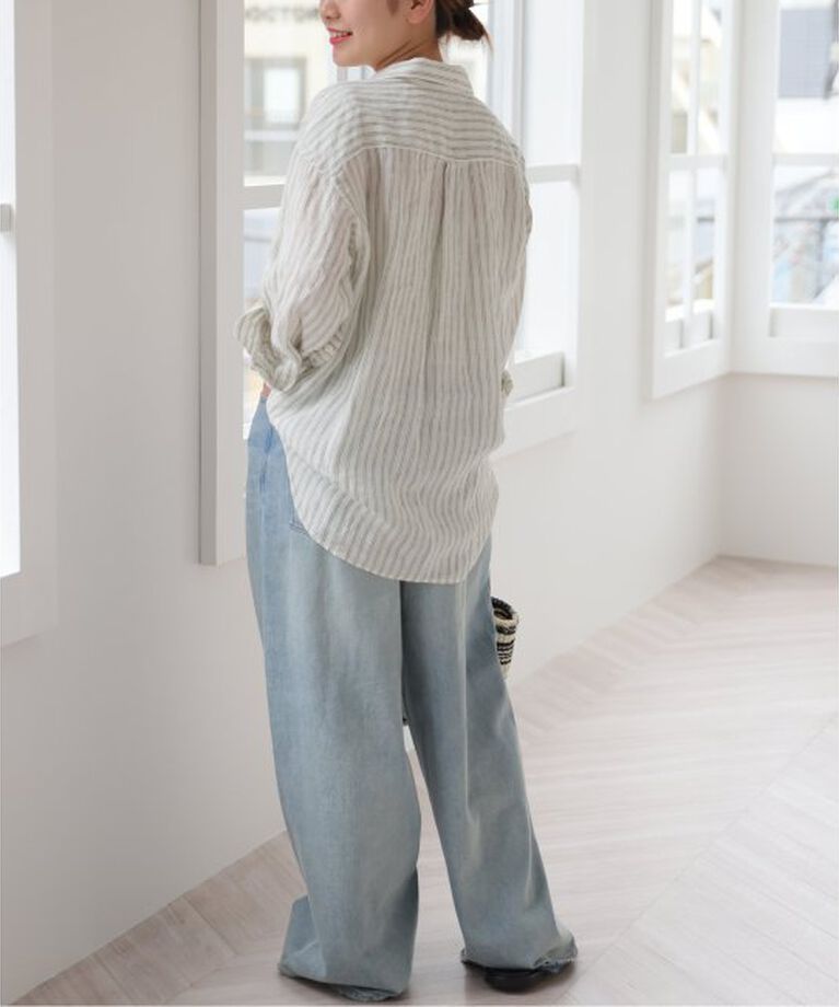JOURNAL STANDARD relume「手洗い可 / No.66フレンチリネンビッグスキッパー」|シャツ・ブラウス|