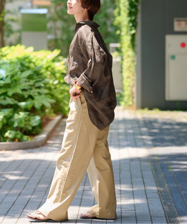 JOURNAL STANDARD relume「手洗い可 / No.66フレンチリネンビッグスキッパー」|シャツ・ブラウス|