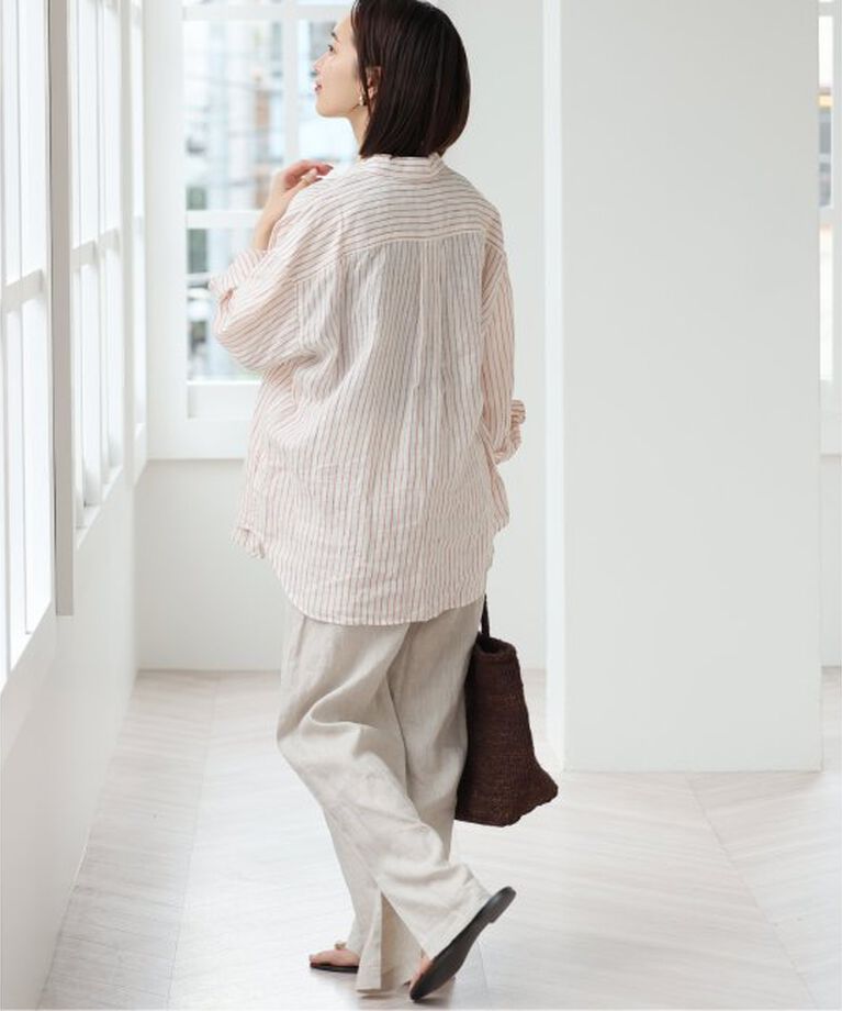 JOURNAL STANDARD relume「手洗い可 / No.66フレンチリネンビッグスキッパー」|シャツ・ブラウス|