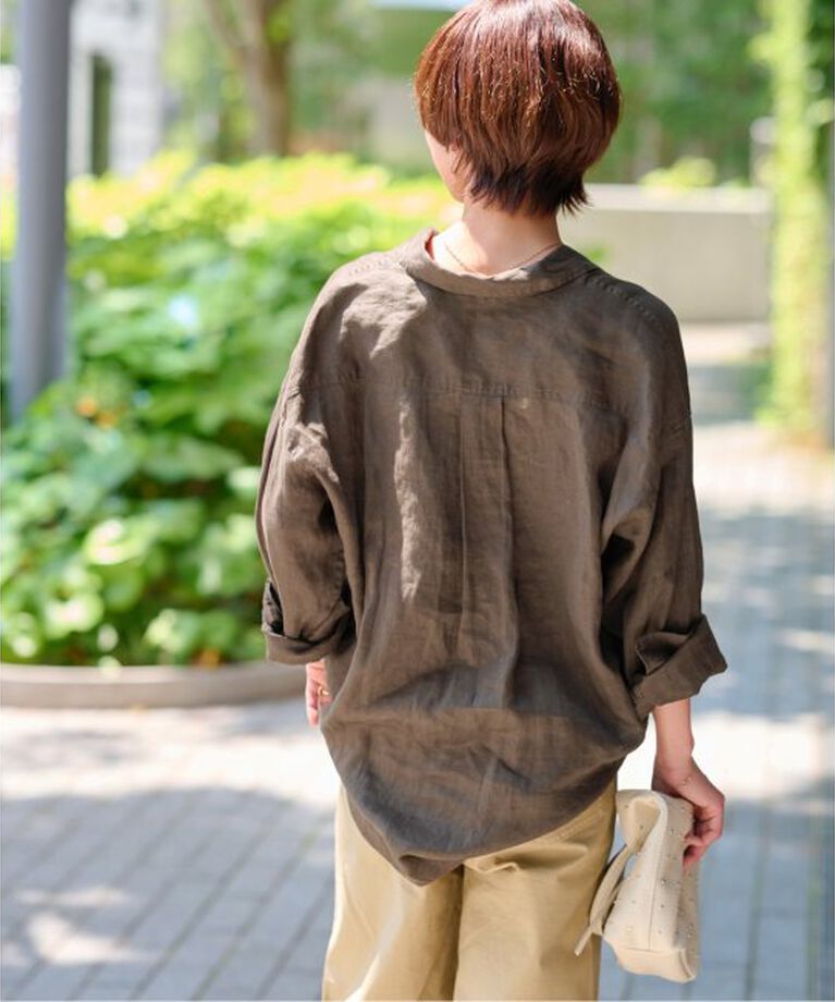 JOURNAL STANDARD relume「手洗い可 / No.66フレンチリネンビッグスキッパー」|シャツ・ブラウス|