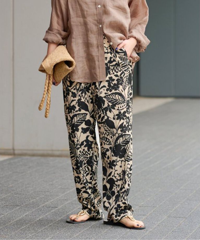 JOURNAL STANDARD relume「ボタニカルプリントパンツ」|その他|ベージュ