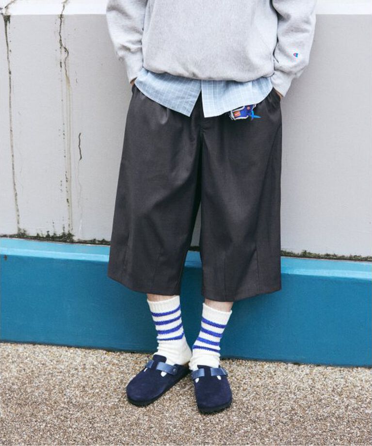 JOURNAL STANDARD「TR モダン スリー クォーター パンツ」|スラックス|グレー