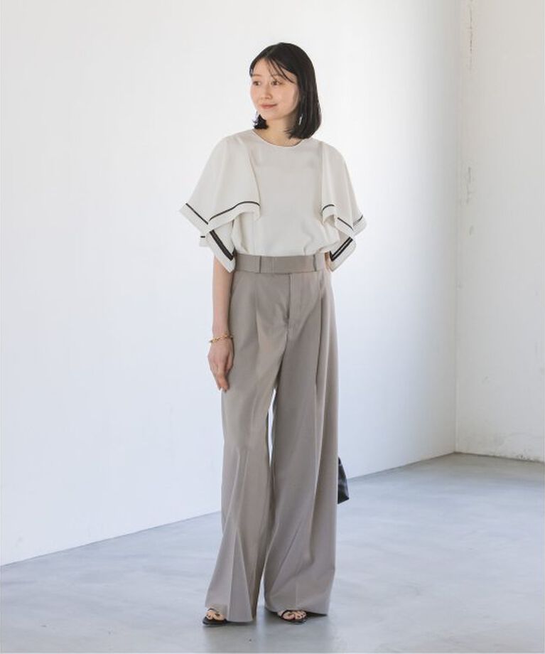 NOBLE「《追加》エステルツイルストレッチスラックスパンツ」|スラックス|